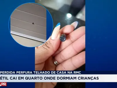 Bala perdida atinge casa e assusta família em Almirante Tamandaré