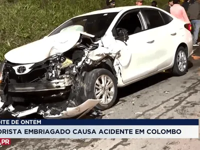 Motorista é preso por embriaguez após acidente em Colombo
