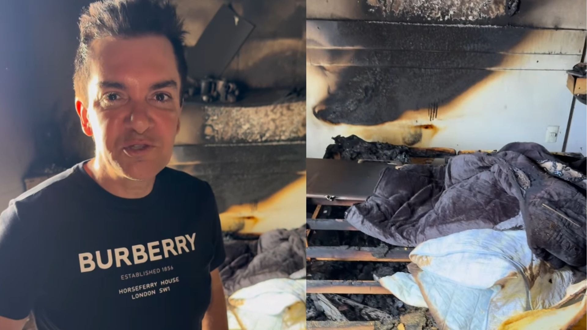 Casa de Regis Danese pega fogo e cantor gospel reage: "Deus é bom"