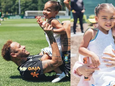Neymar abre álbum de fotos em treino da Seleção com Mavie e Biancardi; veja