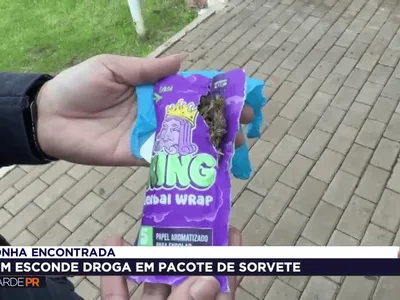 Jovem é preso com maconha em embalagem de sorvete em Cascavel