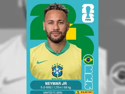 Veja como são as figurinhas de Neymar e Endrick no álbum da Copa