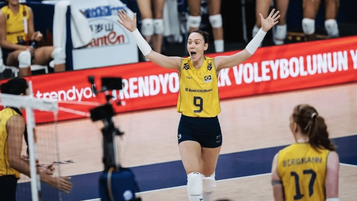 Brasil vence a França por 3 a 0 e segue 100% na Liga das Nações de Vôlei