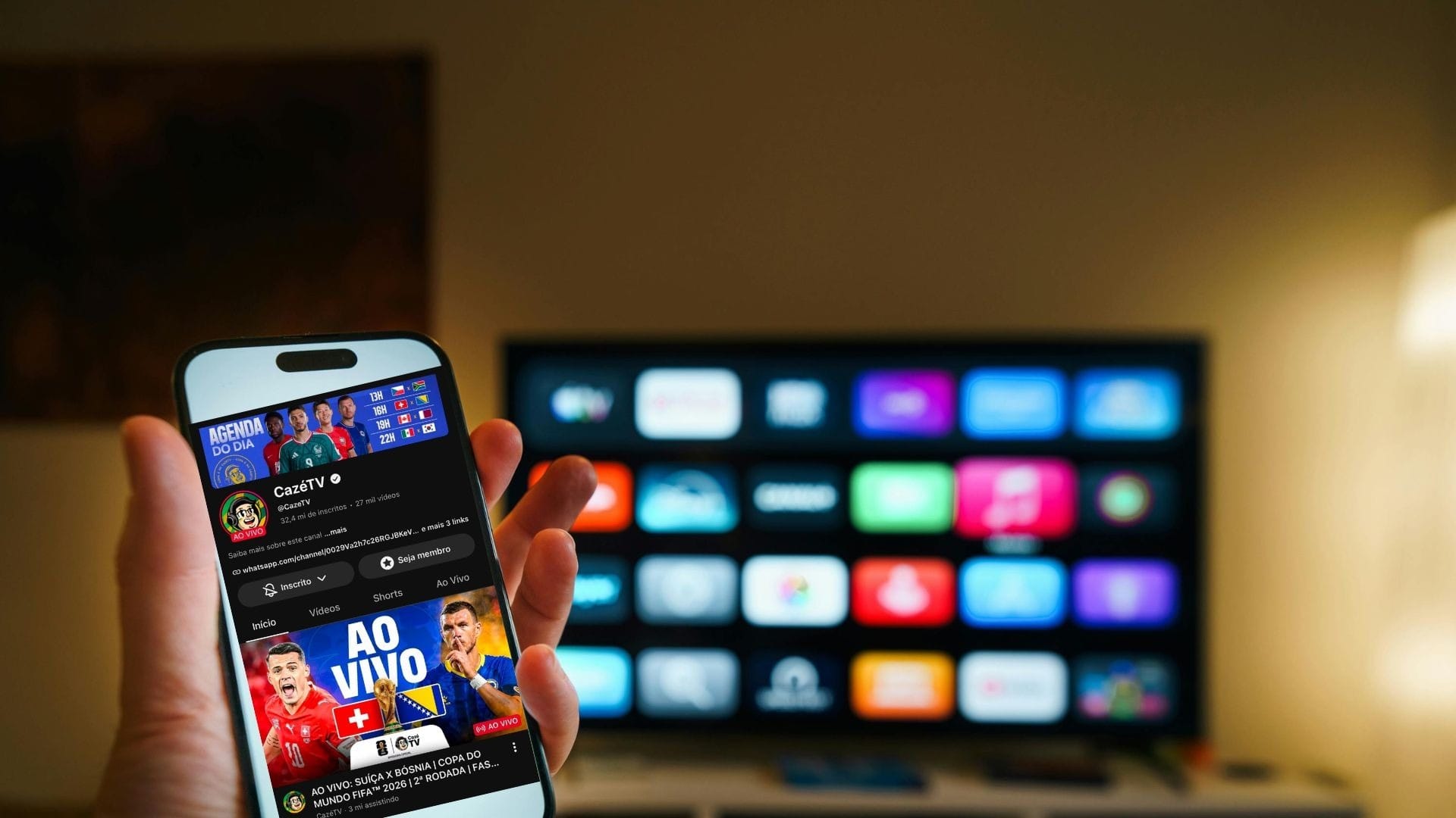 Por que a CazéTV tem atraso de imagem em relação à TV aberta?