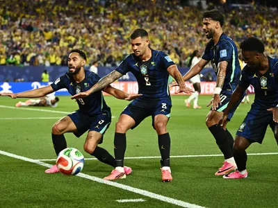 Entenda a comemoração de Matheus Cunha nos 2 gols do Brasil