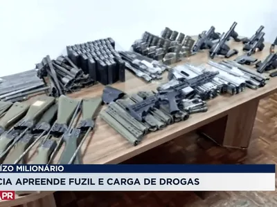 PCPR intercepta drogas e armas avaliadas em R$ 22 milhões em Campo Largo