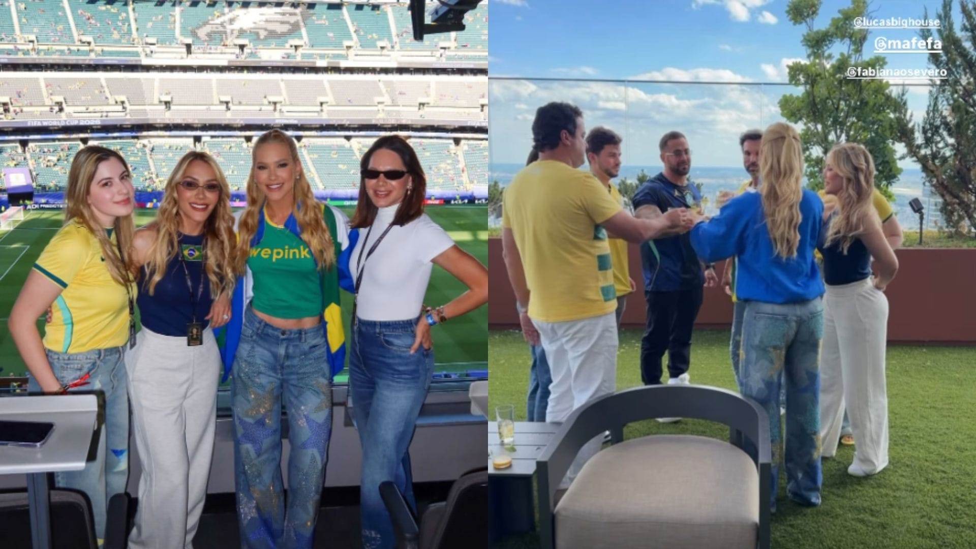 Virginia curte pré-jogo do Brasil com família de advogado de Cláudio Castro