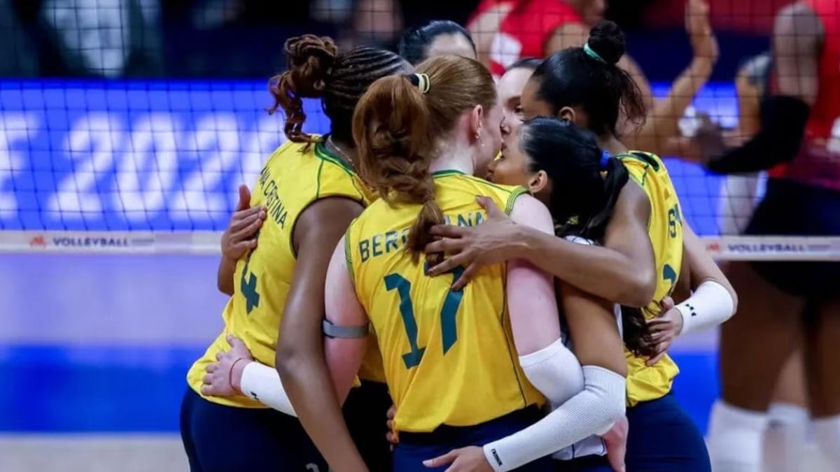 Brasil bate a China por 3 sets a 1 e continua invicto na Liga das Nações