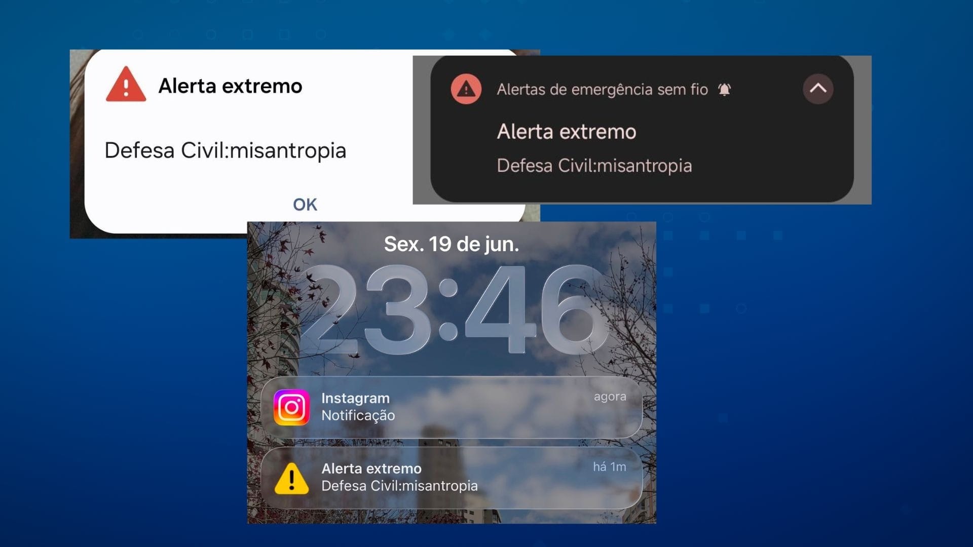 Alerta falso de “misantropia” é enviado para celulares no Paraná