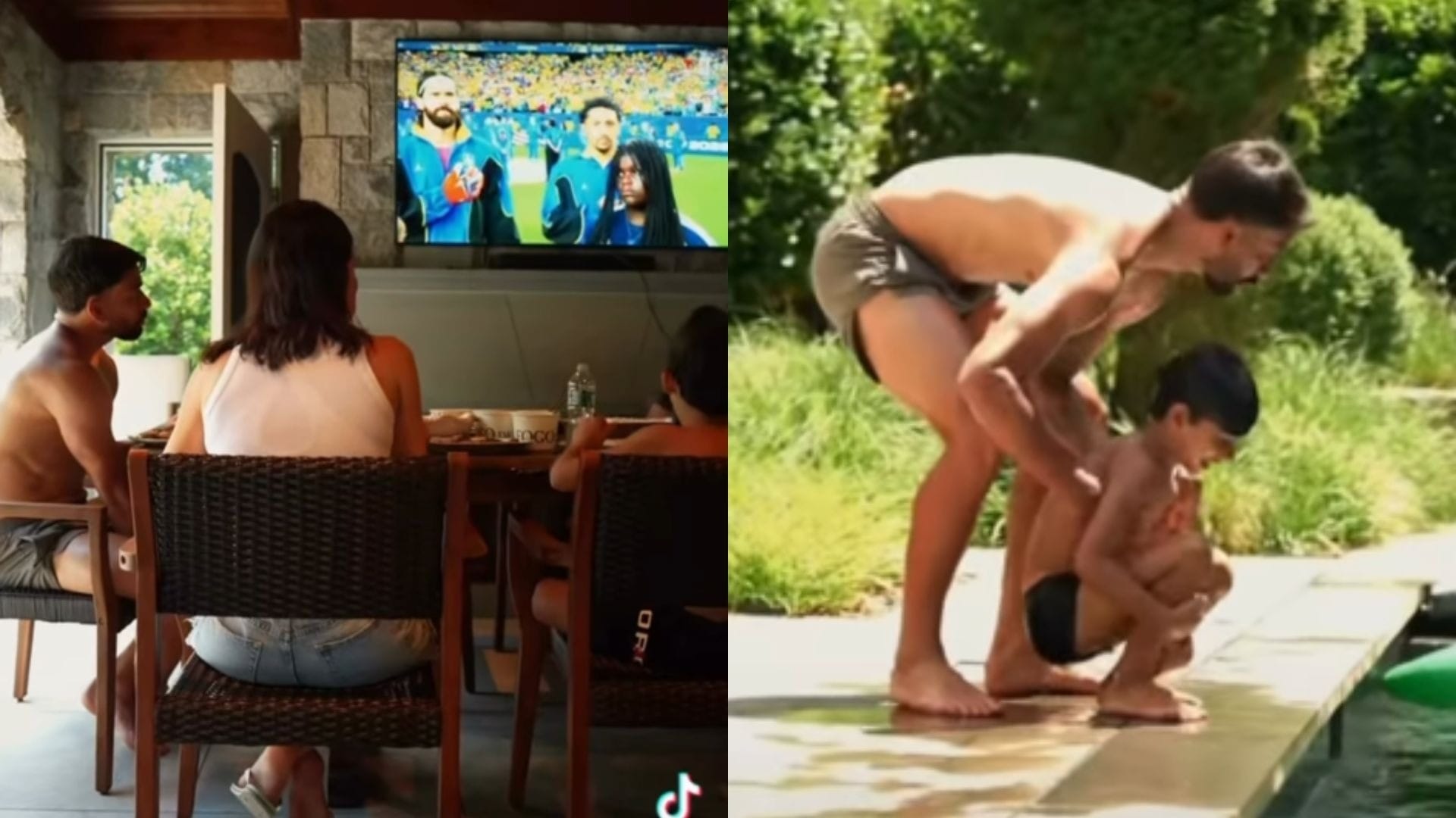 Lucas Paquet&aacute; curtiu churrasco em fam&iacute;lia