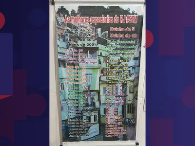 "Cardápio de drogas" é encontrado durante operação da Polícia no Dona Marta