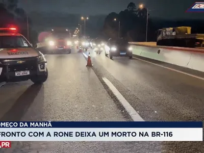 Suspeito morre em confronto com RONE na BR-116 em Curitiba