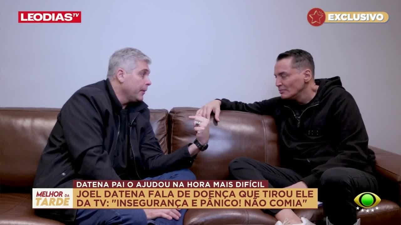 Joel Datena fala do apoio do pai durante problema de saúde: 'Me levantou'