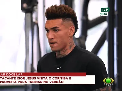 Igor Jesus treina no Coritiba e planeja nascimento do filho