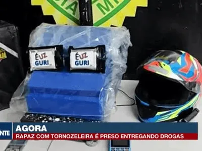 Delivery de drogas: motoboy é preso com 14 kg de maconha em Curitiba