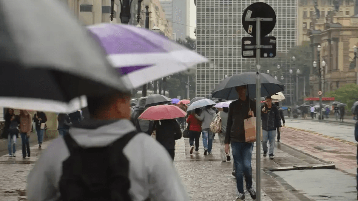 Chuva e temporais avançam pelo Sul, Sudeste e Centro-Oeste