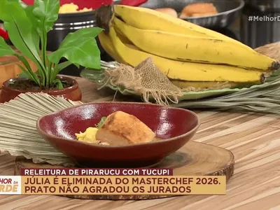 Pirarucu com purê de banana da terra, tucupi e castanha-do-Pará da chef Júlia Pitzer  | Band Receitas