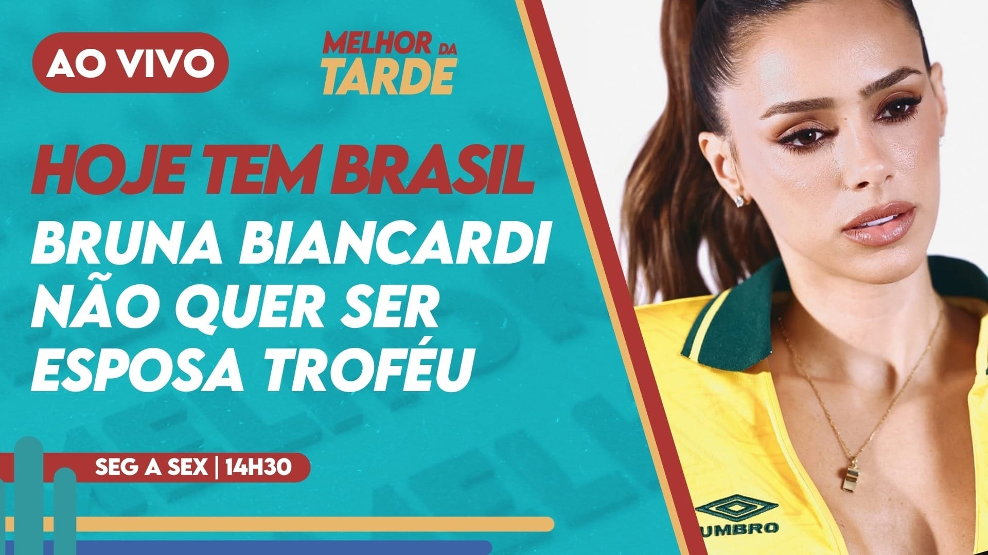 Melhor da Tarde AO VIVO: Bruna Biancardi rejeita rótulo de 'esposa troféu'