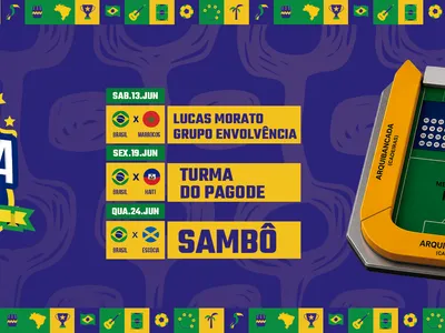 Villa da Copa terá transmissão de Brasil x Escócia nesta quarta (24)