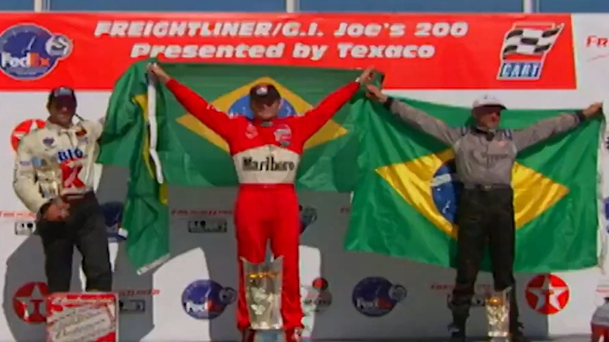Primeiro pódio 100% brasileiro da Indy completa 26 anos; relembre