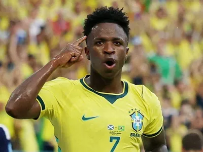 Protagonista na Copa, veja quantos gols Vini Jr. tem por clubes e Seleção