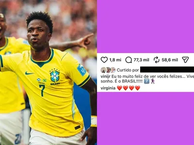 Virginia comenta post de Vini Jr. e aumenta rumores de reconciliação