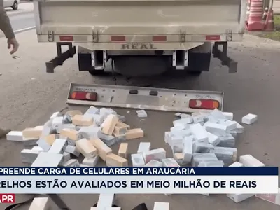 PRF apreende 170 celulares escondidos em caminhão no Paraná