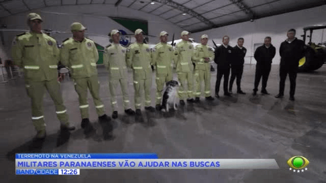Terremoto na Venezuela:bombeiros do PR integram missão brasileira