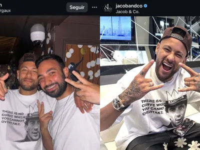 Enquanto Biancardi passa dia em Miami, Neymar é visto sem aliança em NY