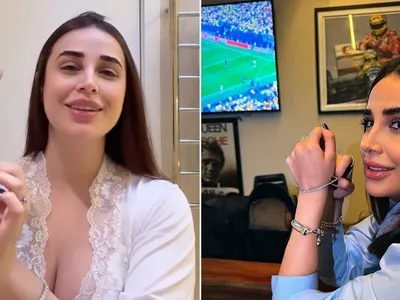 Pivô de polêmica de Vini Jr. e Virginia mostra amuleto: 'Ganhei de jogador'