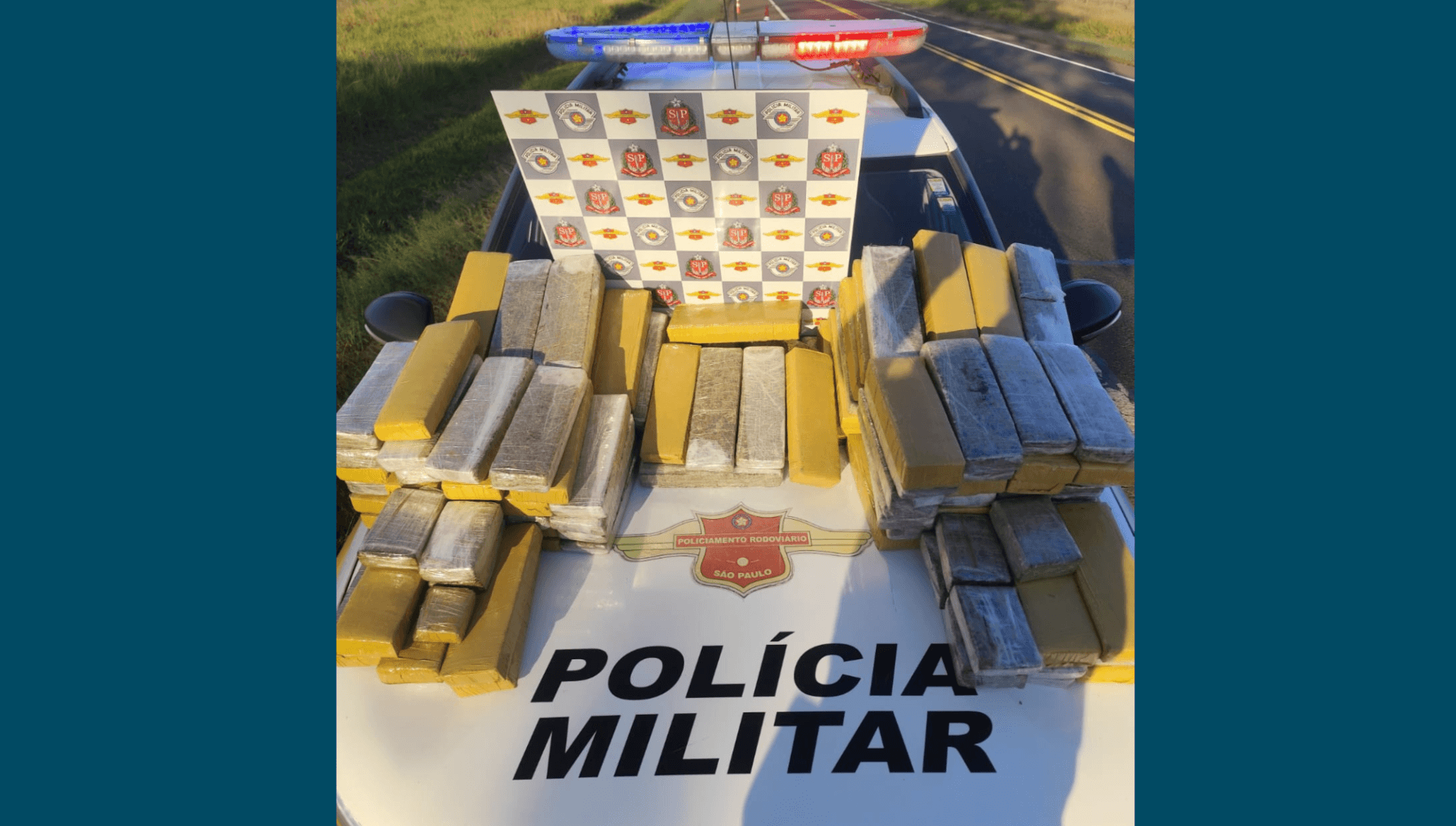 Polícia apreende 149 tabletes de maconha na Rodovia Vicente Botta