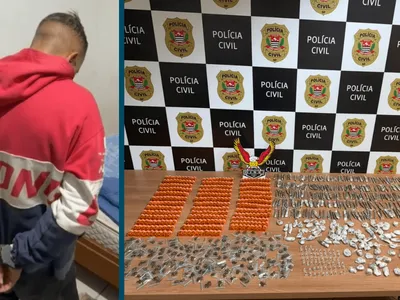 Homem é preso e 1,3 mil porções de drogas são apreendidas em Piracicaba