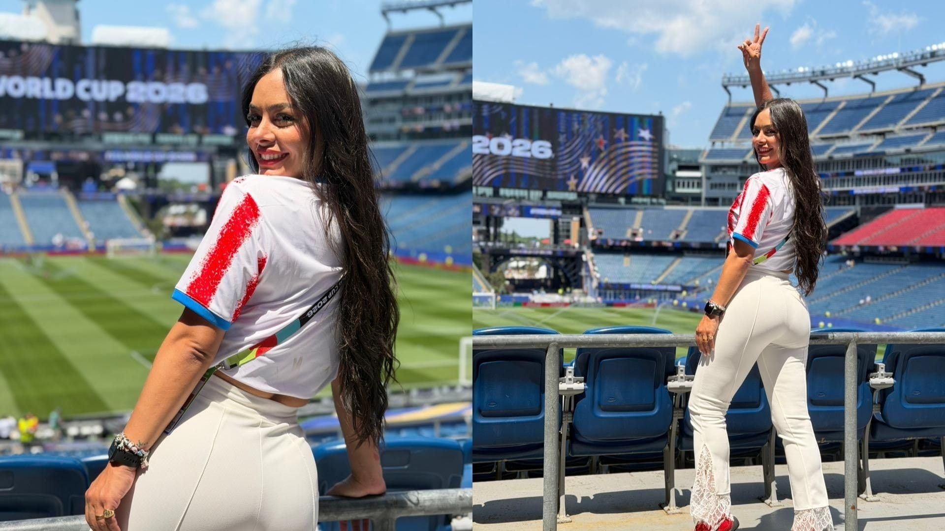 'Coração transborda', diz Larissa Riquelme após vitória do Paraguai na Copa