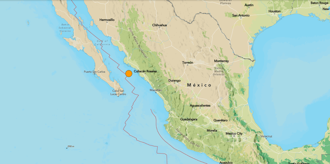 Tremor de magnitude 6,0 atinge costa de Sinaloa, no México
