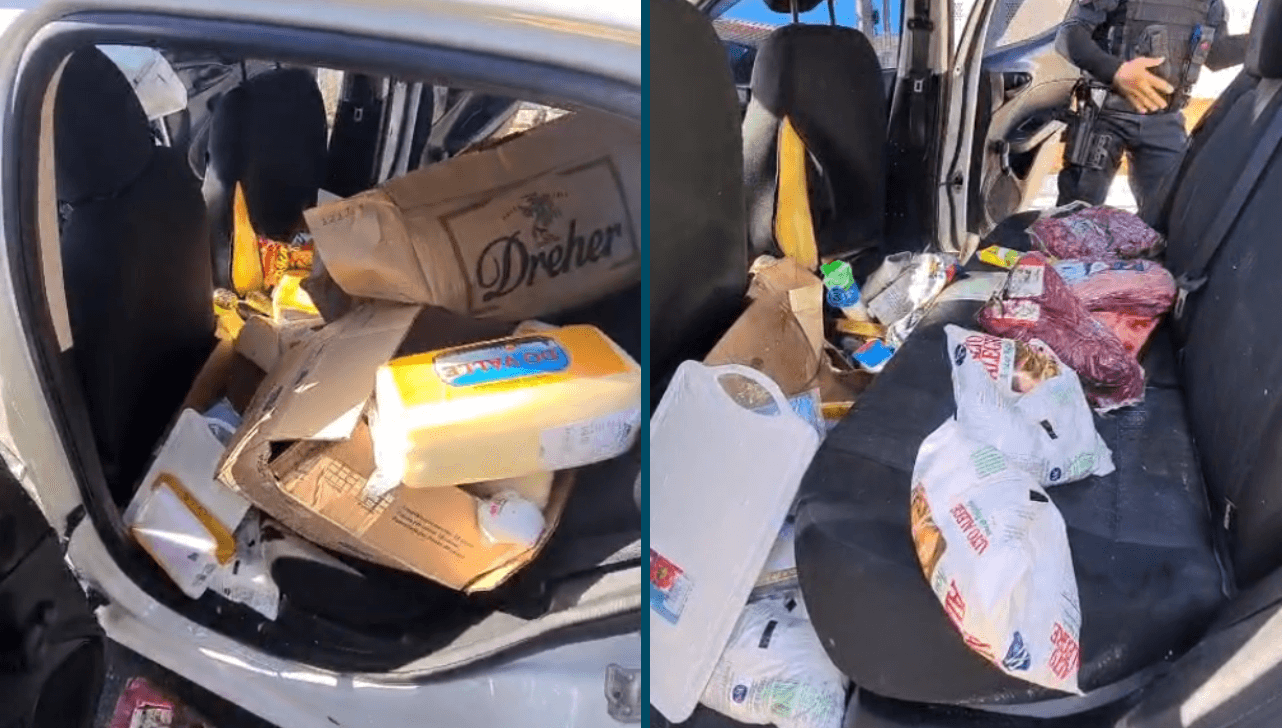Alimentos apreendidos pela Guarda Civil