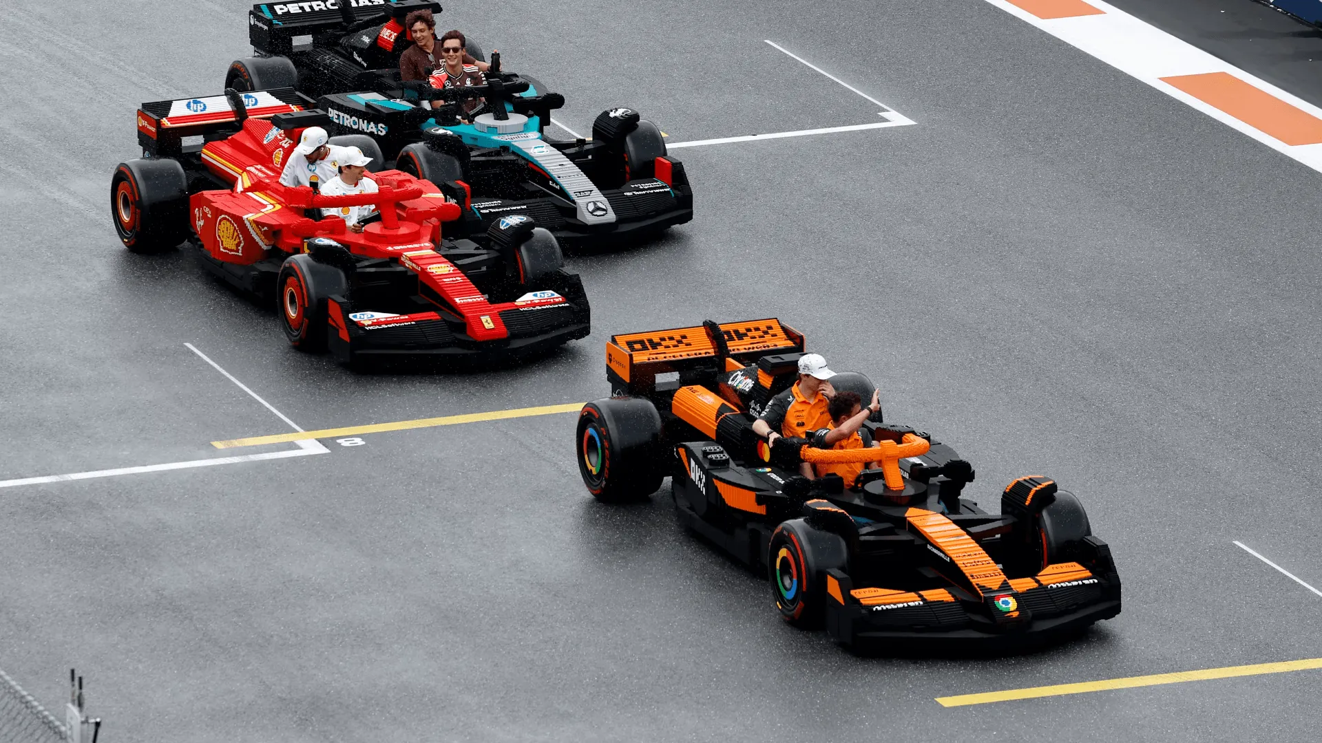 Carros de Lego do GP de Miami de 2025