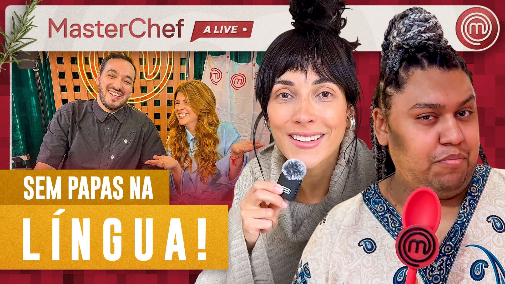 "MasterChef: A Live" recebe Will Duarte, o "caçador" e Pri Matta; assista