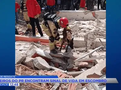 Bombeiros do Paraná detectam sinal de vida em prédio na Venezuela