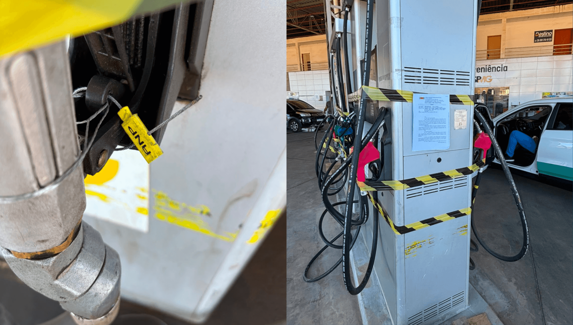 Posto de combustível que estava interditado é flagrado funcionando