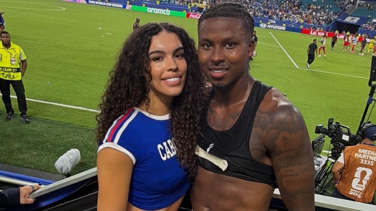 Quem é a namorada do jogador de Cabo Verde que recebeu abraço após gol?