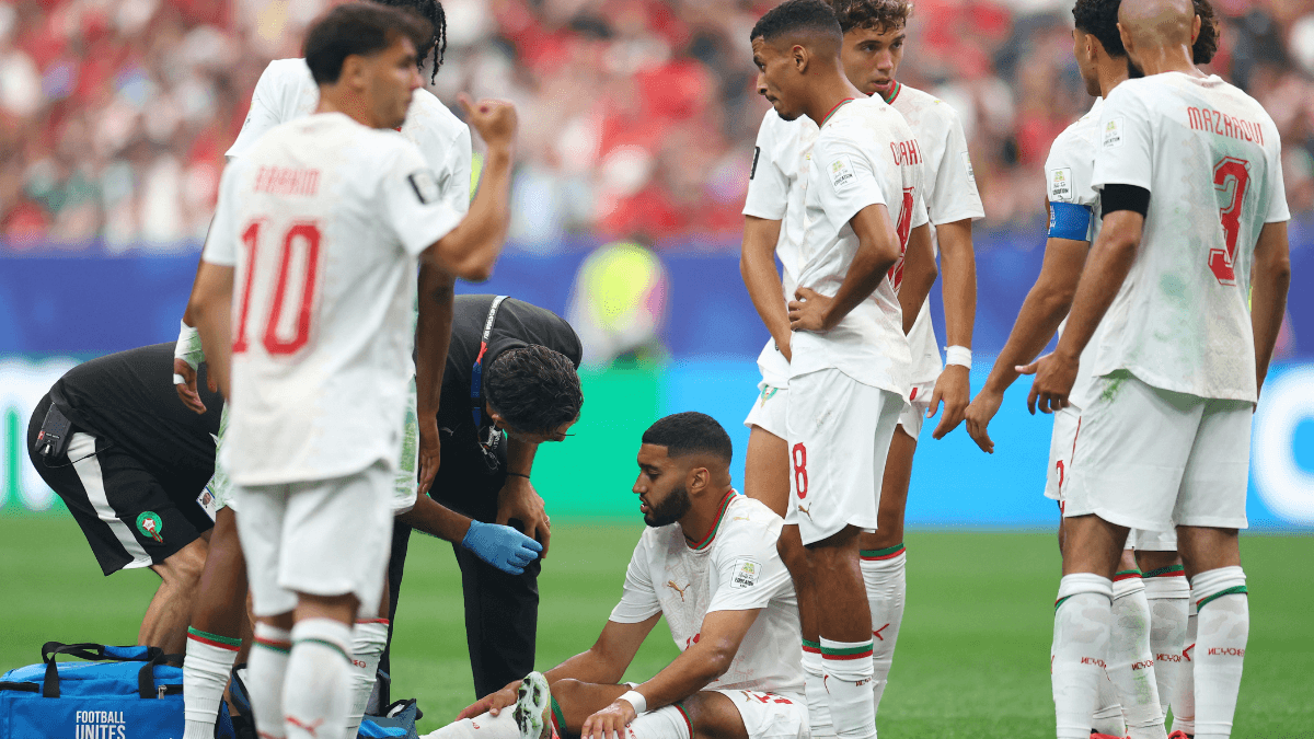 'Carrasco' do Brasil, atacante do Marrocos sente lesão e preocupa