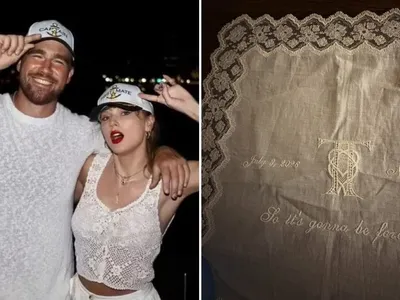 Convidados recebem bordado com letra de Taylor Swift em casamento
