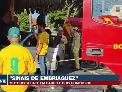 Motorista com sinais de embriaguez causa série de acidentes em Cambé