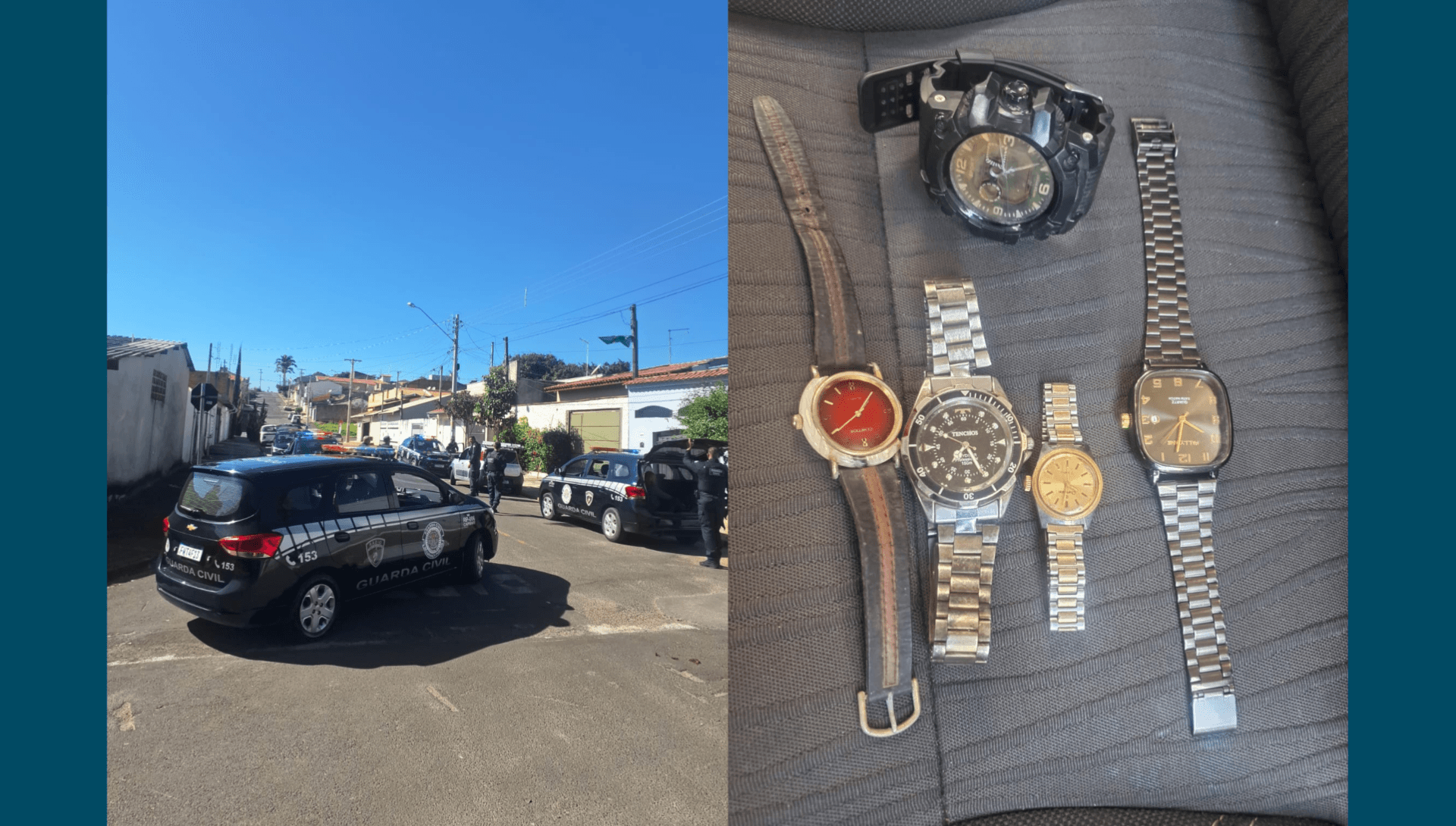 Trio é preso suspeito de furtar roupas e relógios de casa em Capivari