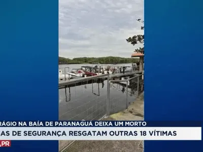 Naufrágio na Baía de Paranaguá deixa uma mulher morta