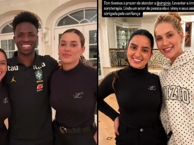 Vini Jr. e Virginia fazem soroterapia 'juntos' e web aponta reconciliação
