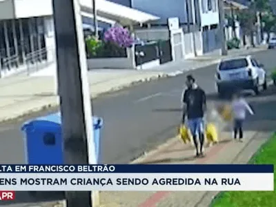 Câmeras flagram agressão contra criança em Francisco Beltrão