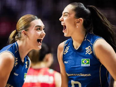Brasil vence Japão na Liga das Nações de Vôlei e segue busca pelo 1º lugar