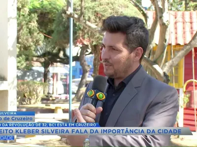 Band Cidade 1ªedição entrevista prefeito Kleber Silveira de Cruzeiro