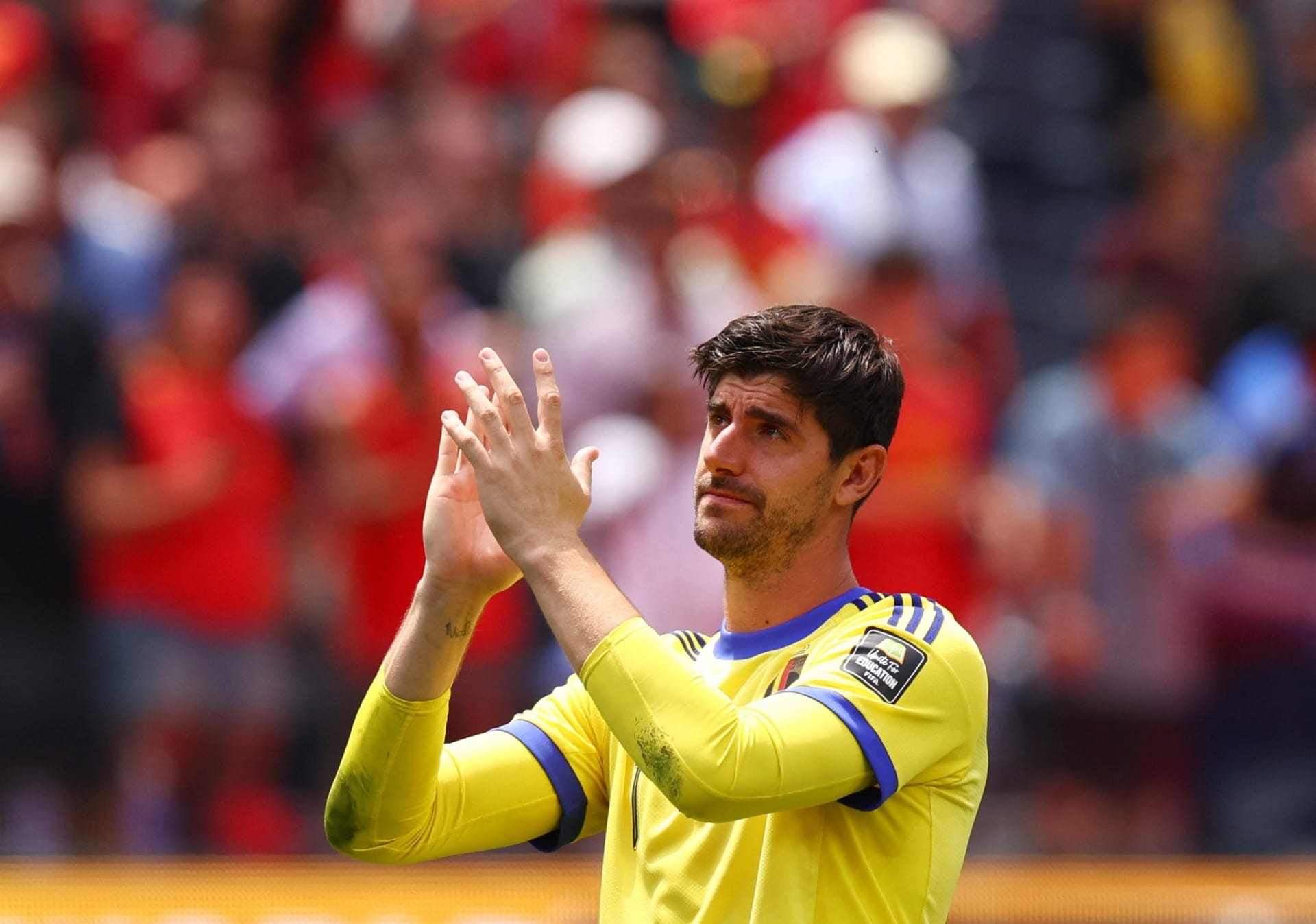 Courtois revela que substituição contra Espanha foi decisão do técnico